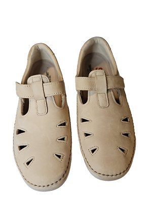 SAS Womens Roamer Slip On Loafer Mary Jane Taupe Size 10 Leather Tripad Comfort