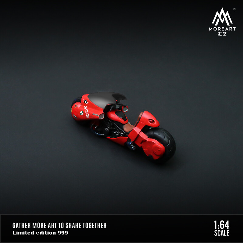 1/64 スケール MOREART アキラ バイクAKIRA MoreArt 1:64 Akira Resin Motorcycle Doll MO222037/MO222038