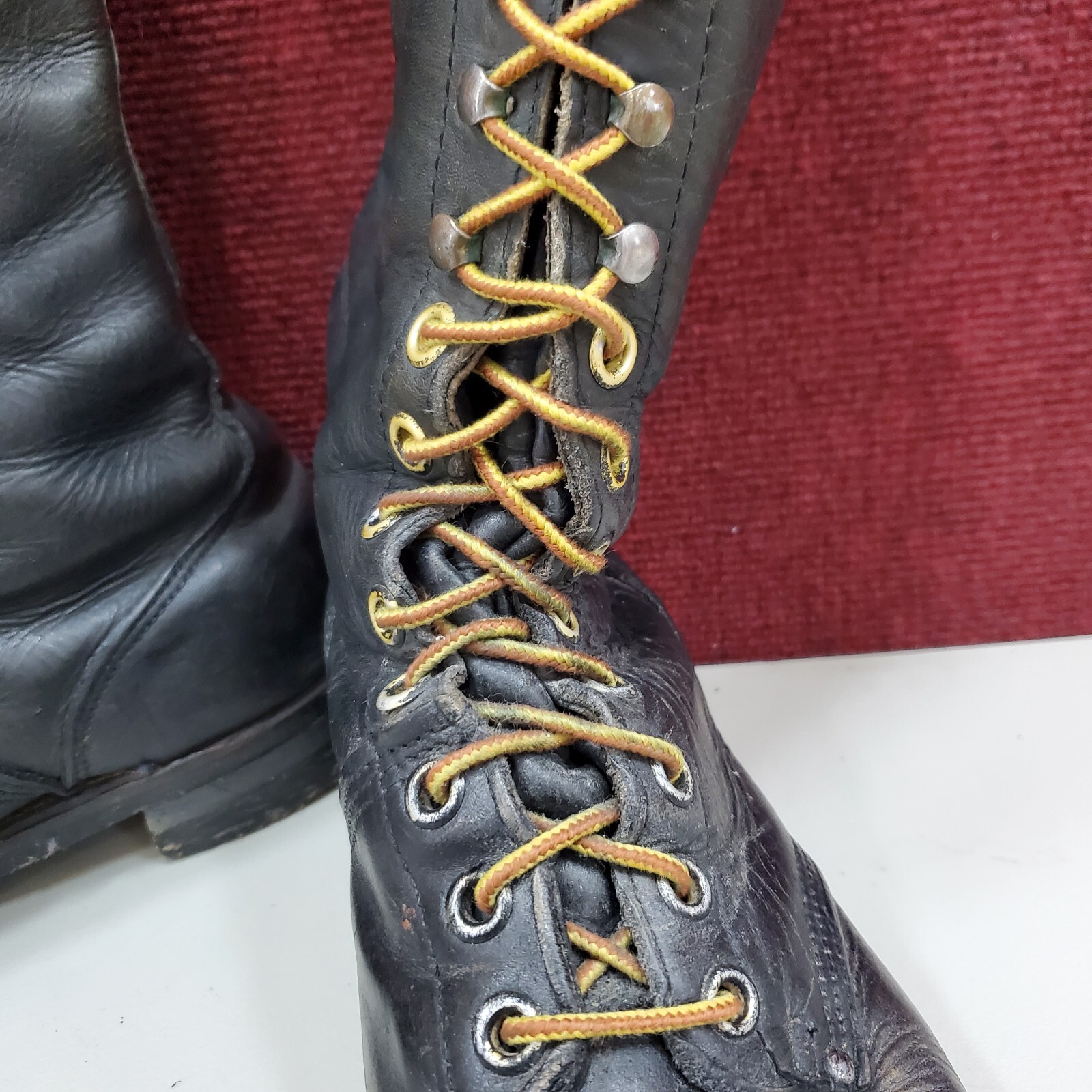 Vintage Carolina Men's Size 11 Pole Climber Linesman Tall Boots USA 16