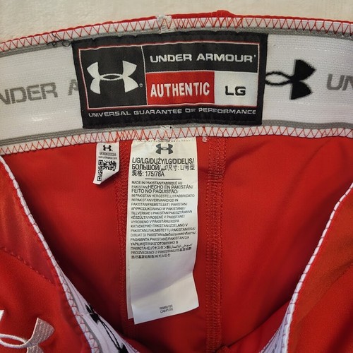 Under Armour Men's Red Football Training Compression Capri Crop Pants Size Large - Picture 9 of 10