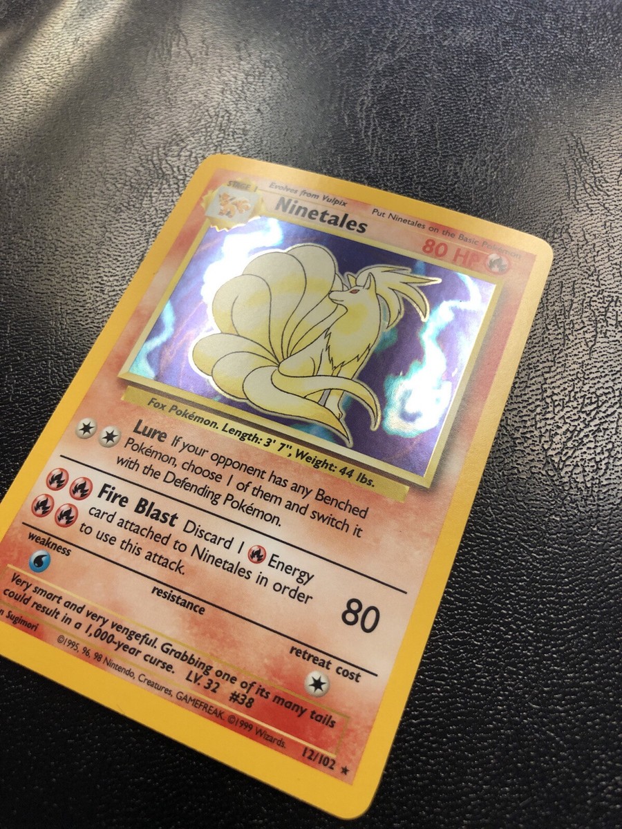 Ninetails 12/102 Pokemon Trading Card Game Base Set Unlimited