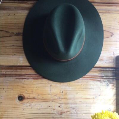 New! Wyeth rare hunter green wool Panama | eBay display picture 3