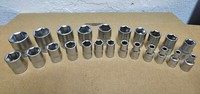KS-TOOLS SteckschlüSsel Satz (23-Teilig, 1/4 + 3/8 Zoll, Sw 4-19) Nuss Set