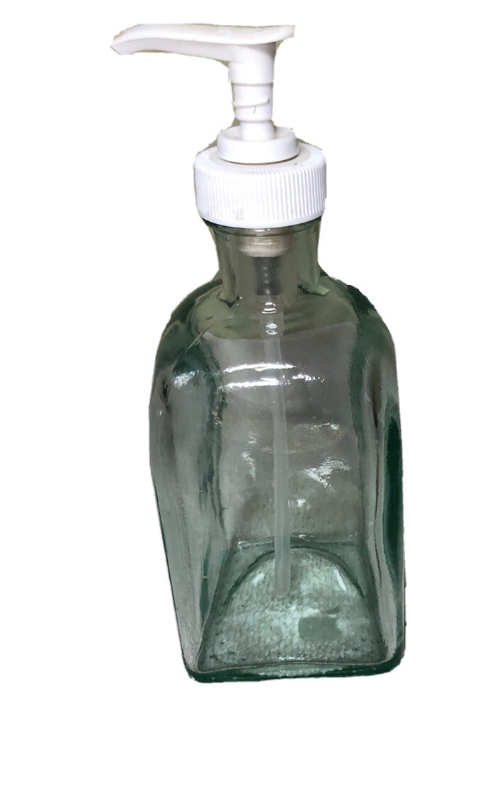 Soap Dispenser Glass Refillable  Hand Soap Pump Farmhouse-image