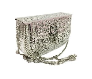 metal clutch purse