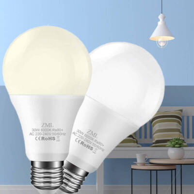 LED Bulb Spot Light Cool White Warm White Screw E27 Ball Lamp 30W
