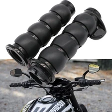 Hand Grips 1" Motorcycle Handlebar Grips Cable Throttle Fit for Harley Dyna NEW