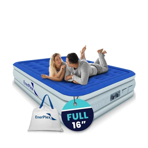 EnerPlex Air Mattress with Built-in Pump - Double Height Inflatable Mattress ...