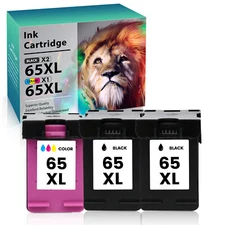 65XL Ink Replacement for HP DeskJet 3758 3772 2722 3723 ENVY 5052 5055 Printers