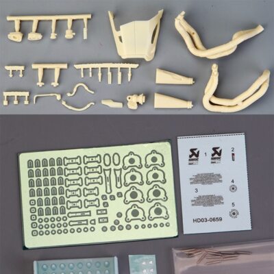 1/12 Superleggera V4 Exhaust Pipe Detail-up Parts for Tamiya #14140