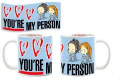 Tazza Mug personalizzata Grey's Anatomy You are My Person 3 cuori azzurro