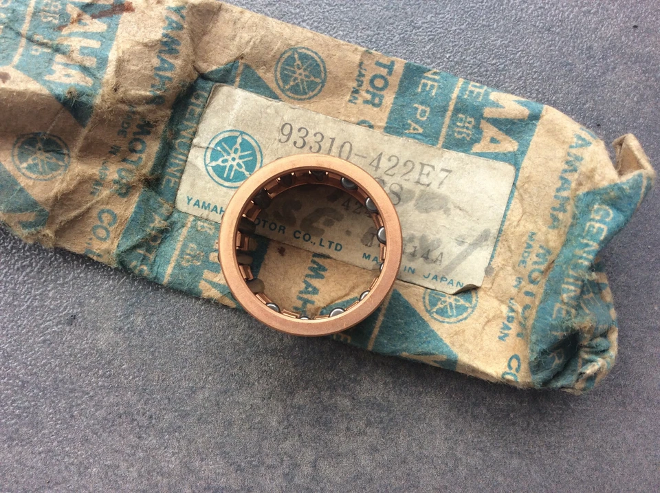 YAMAHA DT100 MX100 RT100 RS100 TD2 LT2 COJINETE EJE CIGÜEÑAL NOS 93310-422E7 Foto 3 de 3