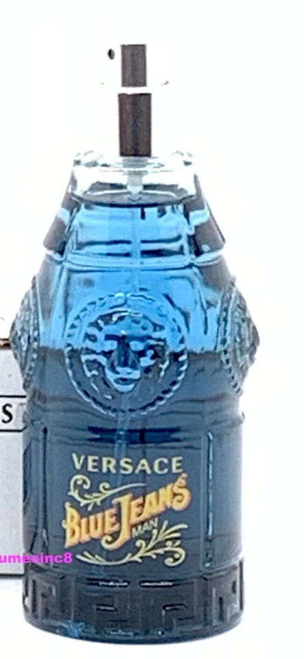 Pantalones de mezclilla Versace azules para hombre 2,5 OZ eau de toilette spray Foto 3 de 4