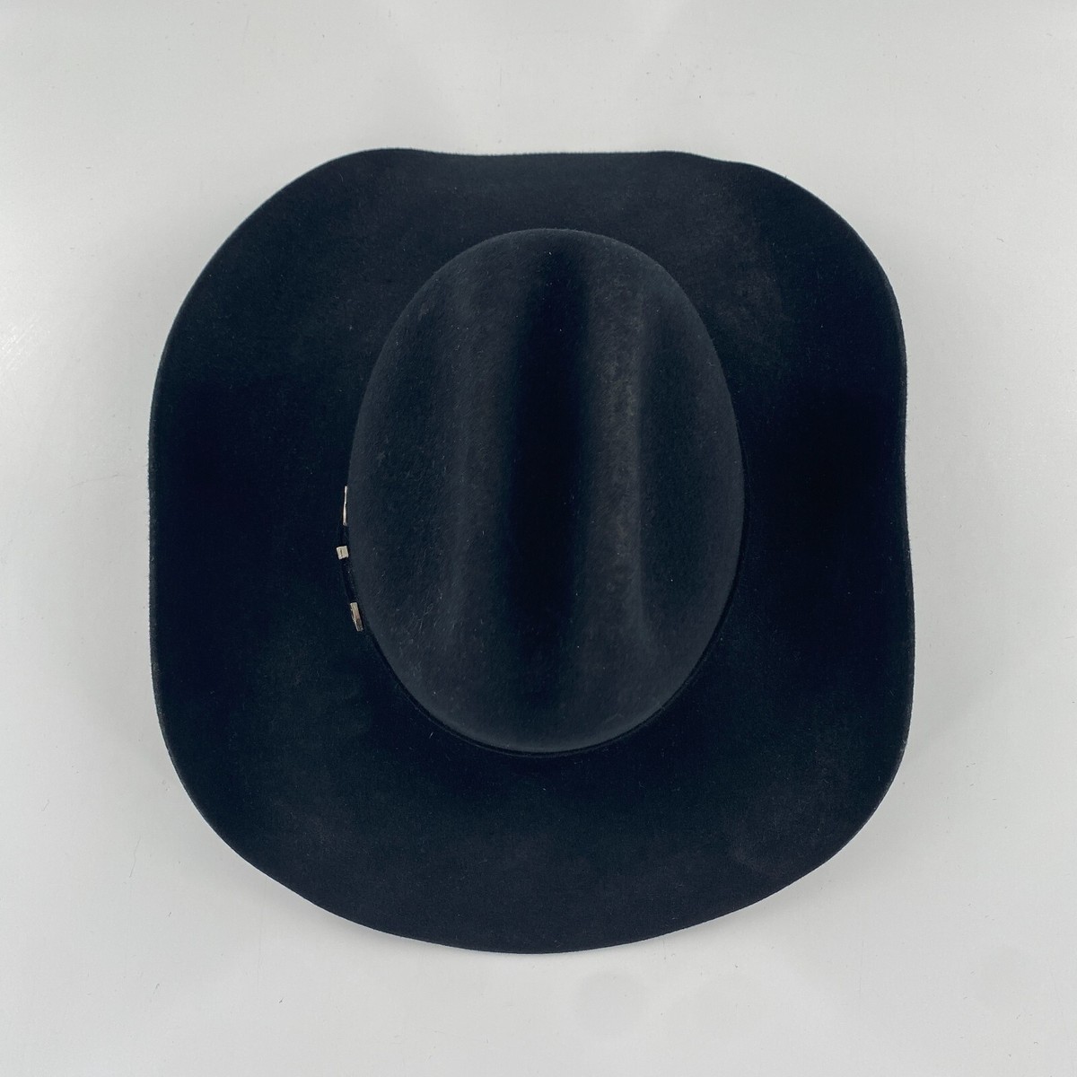 VTG MHT Western Cowboy Hat 3X XXX Beaver Fur Felt Black Sz 7 VTG MHT Western Cowboy Hat 3X XXX Beaver Fur Felt Black Sz 7
