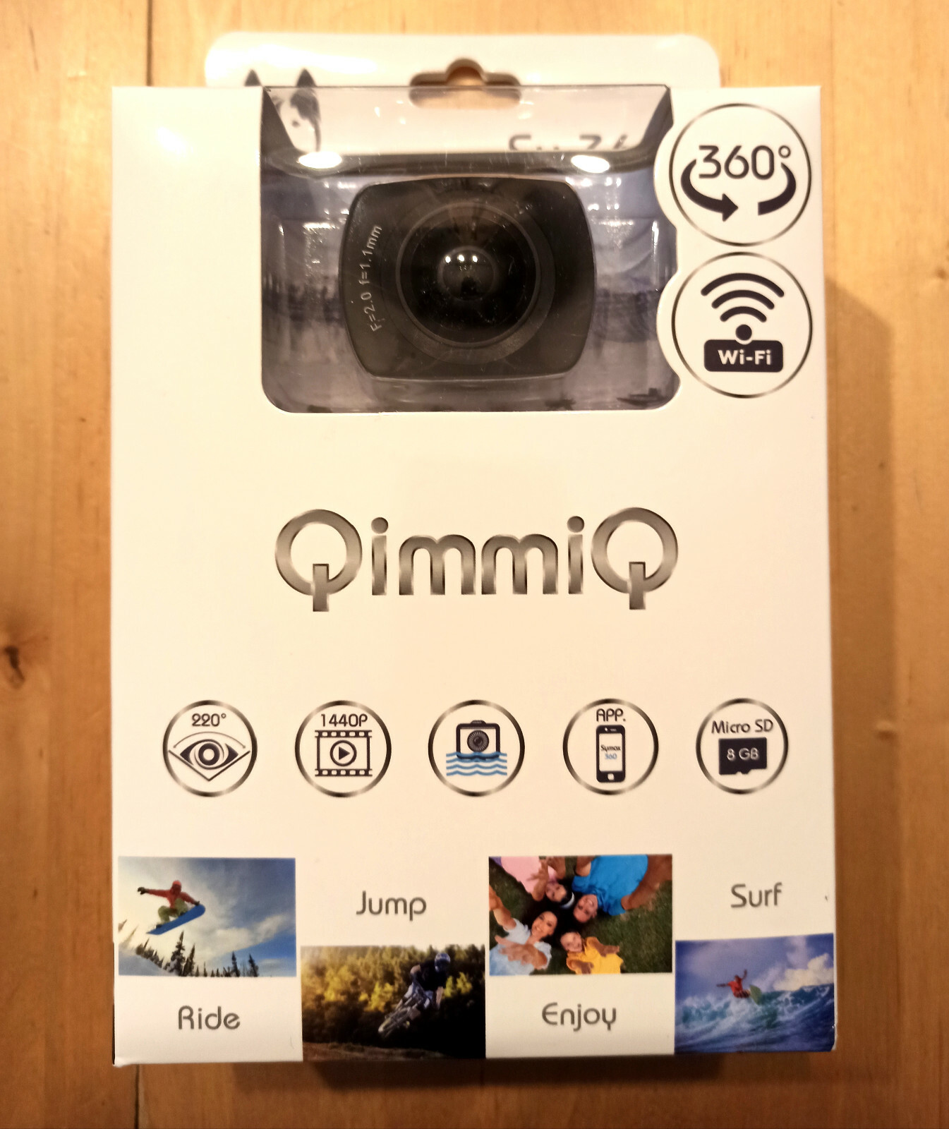 Caméra panoramique 360 QIMMIQ SY 360 appareil photo action wifi