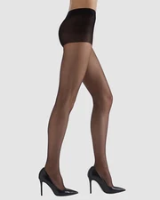 $33 Natori Women's Black Ultra Bare Sheer Control Top Pantyhose Size Medium