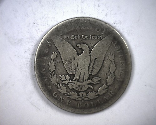 key date 1894s Morgan silver Dollar Coin 1894 s - Picture 2 of 2