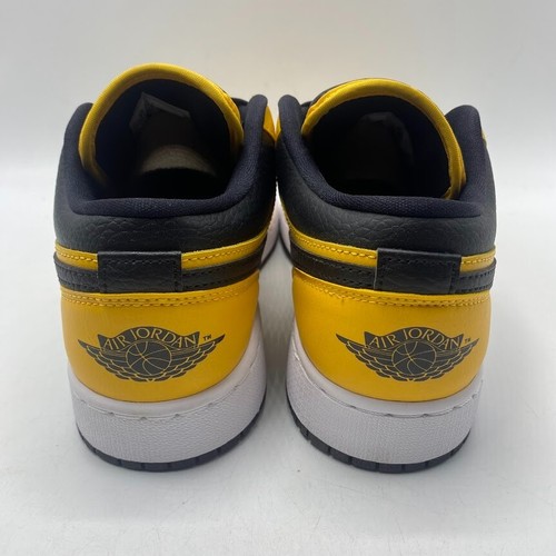 Nike Air Jordan 1 Low White University Gold Black 553560 700 Boy's Size 7Y NEW - Picture 5 of 10