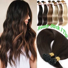 I Tip Human Hair Extensions Pre Bonded Keratin Stick Tip Remy Thick Hair 1g/s