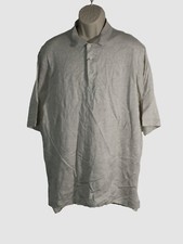  110 Polo Ralph Lauren Men's Gray Classic Fit Mesh Collared Logo Shirt Size XL
