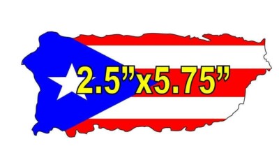 PUERTO RICO FLAG, PR STICKER DECAL, BANDERA PUERTO RICO #42