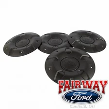 15 thru 26 Transit Singe Rear Wheel OEM Ford BLACK Wheel Cover Hub Cap Set of 4