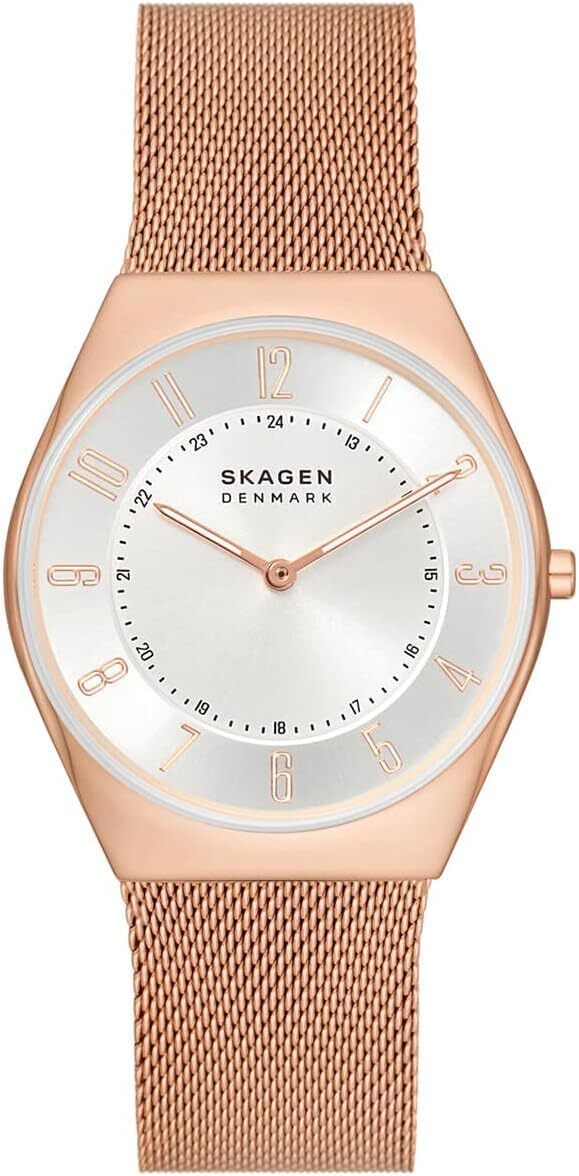 Skagen Watch Grenen Ultra Slim Two-Hand SKW6827 Men's Rose Gold