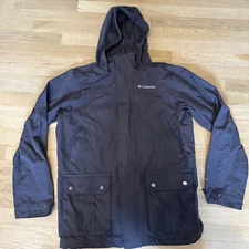 Columbia Jacket Mens Medium Brown Field Gear Parka Hooded Zip Omni Shield Lined