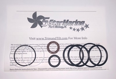 New OMC Cobra Stern Drive OEM Seal Kit 985060 BRP Trim & Tilt Cylinder FSM004
