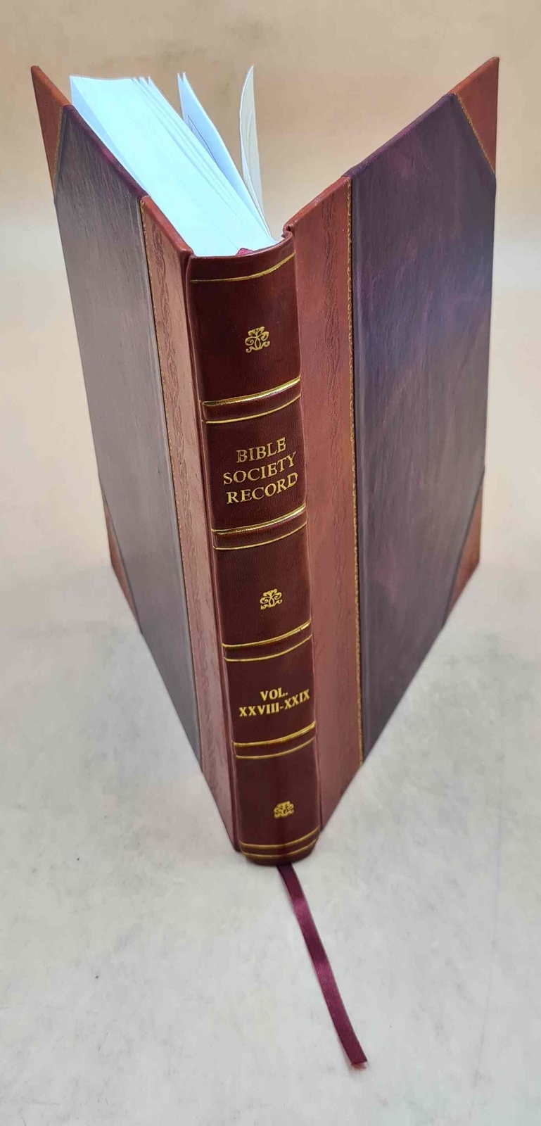 Bible Society Record. Volume V. 28-29 (1883-1884) [Leather Bound]