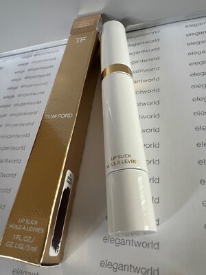 TOM FORD LIP SLICK #02 SPIKED CHERRY 0.1oz/ 3ml FULL SIZE NEW BOX 100% AUTHENTIC