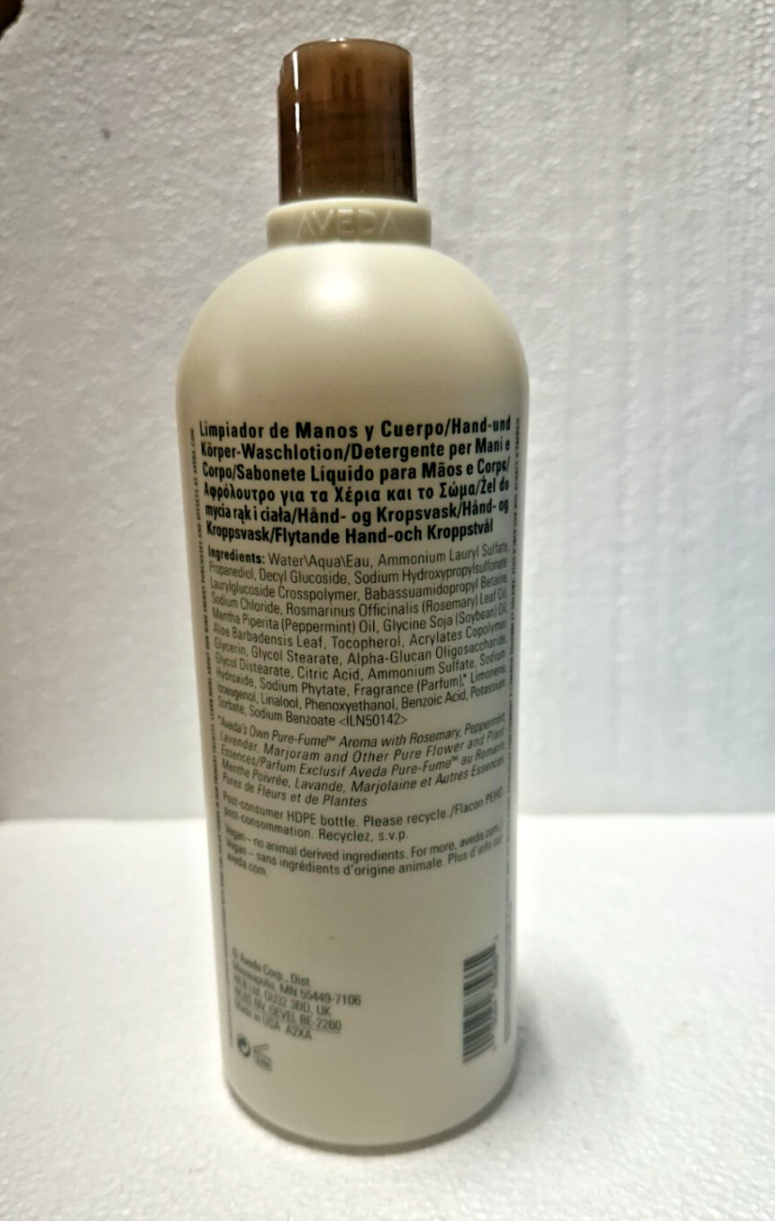 Aveda Rosemary Mint Hand and Body Wash 33.8 Oz