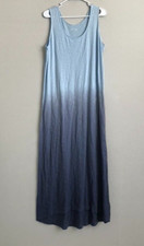 Denim  Co. Canyon Retreat Reg Dip Dye Knit Midi Dress -Indigo Sz XS a279766 -