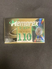 Memorex CD2 High Bias 110 Min SEALED cassette tape