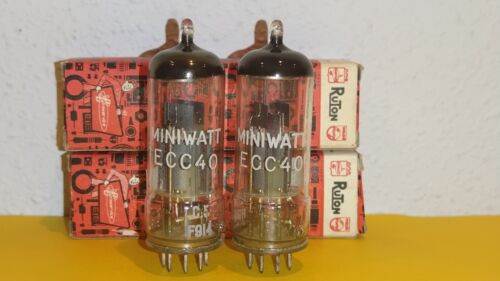 2 X ECC40-MINIWATT-SAME CODES-NOS/NIB- TUBES. - Zdjęcie 1 z 6
