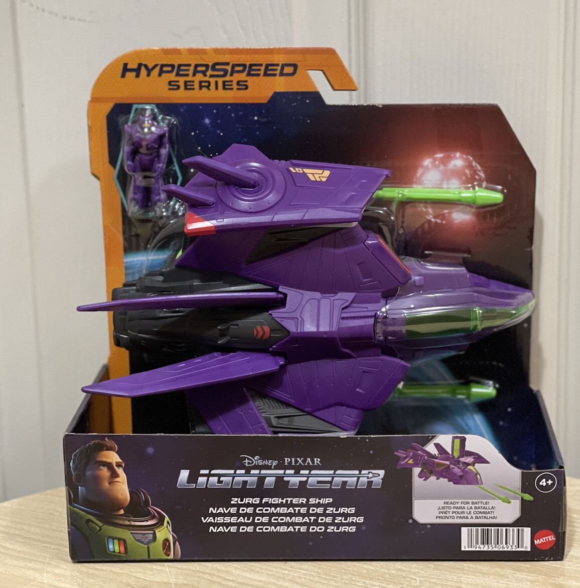 Disney Pixar Lightyear Zurg Fighter Ship Mattel 2022 Buzz