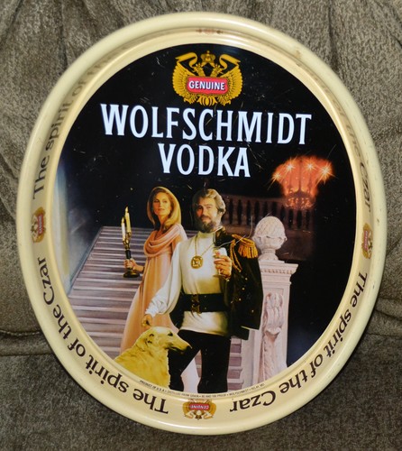 VTG Advertising Wolfschmidt Vodka Serving Tray Spirit of the Czar