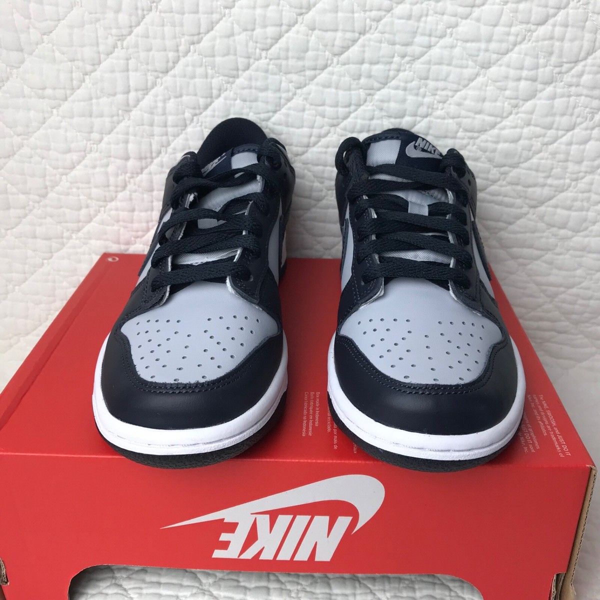 Size 4 (GS) - Nike Dunk Low Georgetown for sale online | eBay