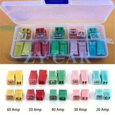 20 PCS Fuse 20A 30A 40A 50A 60A Automotive Dashboard Auto Car Square Fuse Box  - Bild 1 von 4