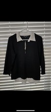 Brand New With Tags Ladies Cable Gauge Sweater W/Removable Collar. Size Large.
