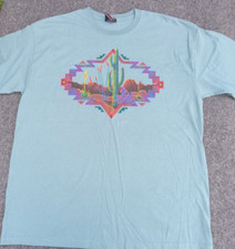 SPORTEX USA Cactus Desert tee extra large XL Made in USA southwestern 688
