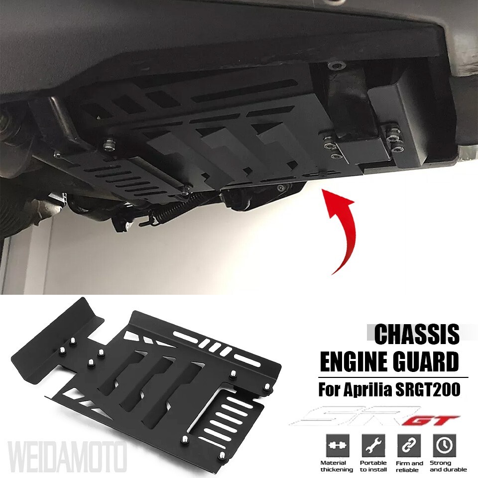 Skid Plate Lower Engine Guard Cover Fit For Aprilia SR GT200