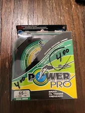 Power Pro Spectra Fiber Braided Fishing Line Moss Green 150YD/65LB