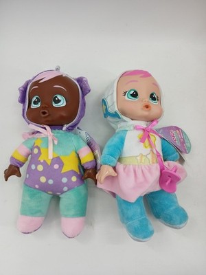 (Lot Of 2) Cry Babies Tiny Cuddles Talents Daisy Phoebe Pacifiers Cry Real Tears