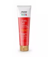 Raw Sugar Kids Strong and Shiny Leave-In Hair Cream Strawberry Oat Milk 3.3oz
