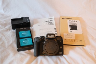 Canon EOS M5 Mirrorless Digital Camera-Working-(Body and Extras)-US Listing