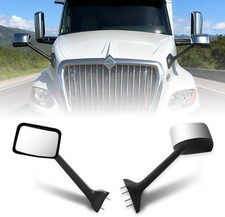 Chrome Hood Mirrors Replacement International Lt 625 2018 Truck Pair Leftright
