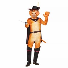 05069760 Spirit Halloween Adult Puss in Boots Costume Shrek Size Varies