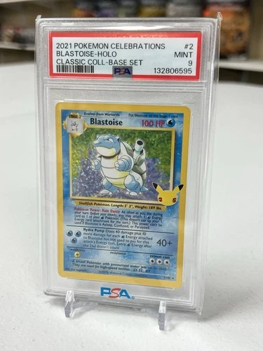 2021 POKEMON CELEBRATIONS BLASTOISE HOLO CLASSIC BASE SET PSA 9
