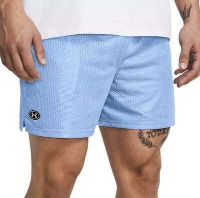 Under Armour Men's Icon Mesh Shorts 5'' Inseam Blue Medium NWT